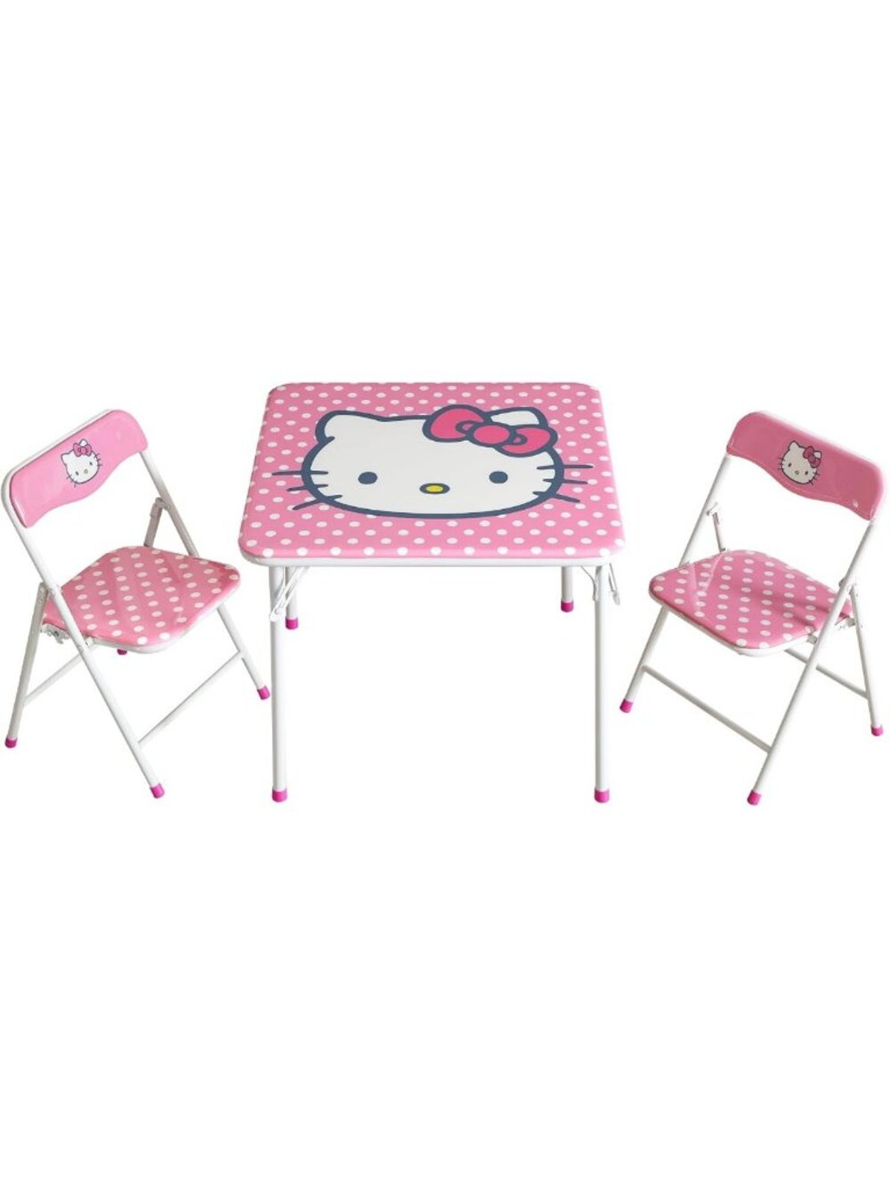 Kids Activity Table and Chair Set - 3-Piece Square Furniture for Ages 3